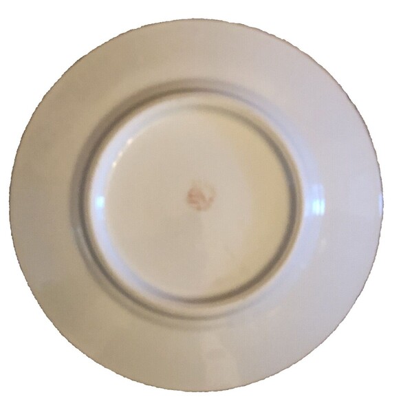 Exotic Bird Plates Porcelain PK Unity Server Trays Handpainted Peafowls Set of 2 - Picture 7 of 12